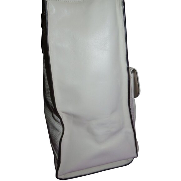 Coach 2014 Charlie Embossed Python Leather Large Tote Bag in Chalk White - Picture 4 of 16